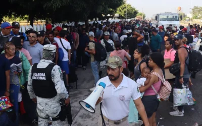 Migrantes varados en Chiapas tramitan asilo ante la Comar